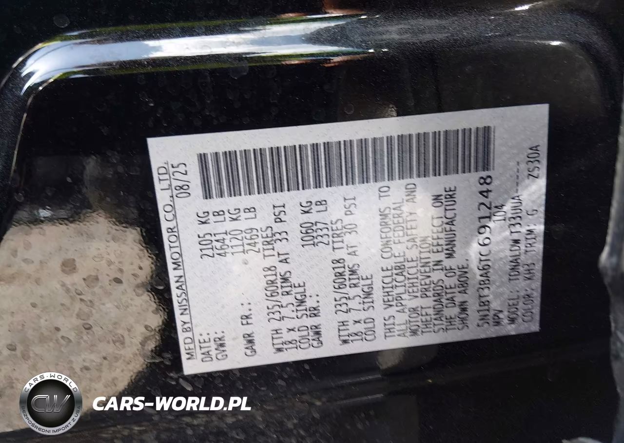2026 Nissan Rogue Sv VIN:5N1BT3BA6TC691248 - 9