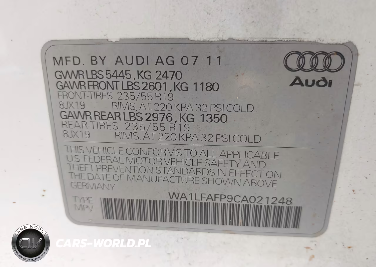 2012 Audi Q5 2.0T Premium VIN:WA1LFAFP9CA021248 - 9