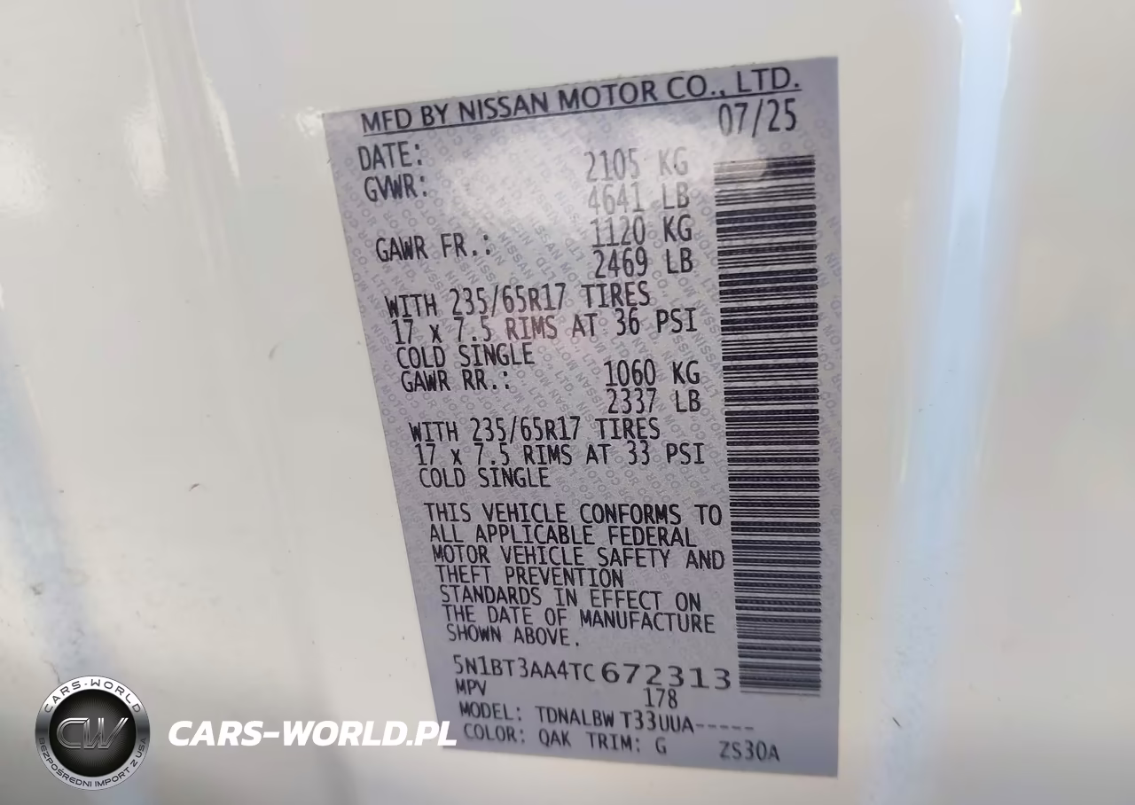 2026 Nissan Rogue S VIN:5N1BT3AA4TC672313 - 8