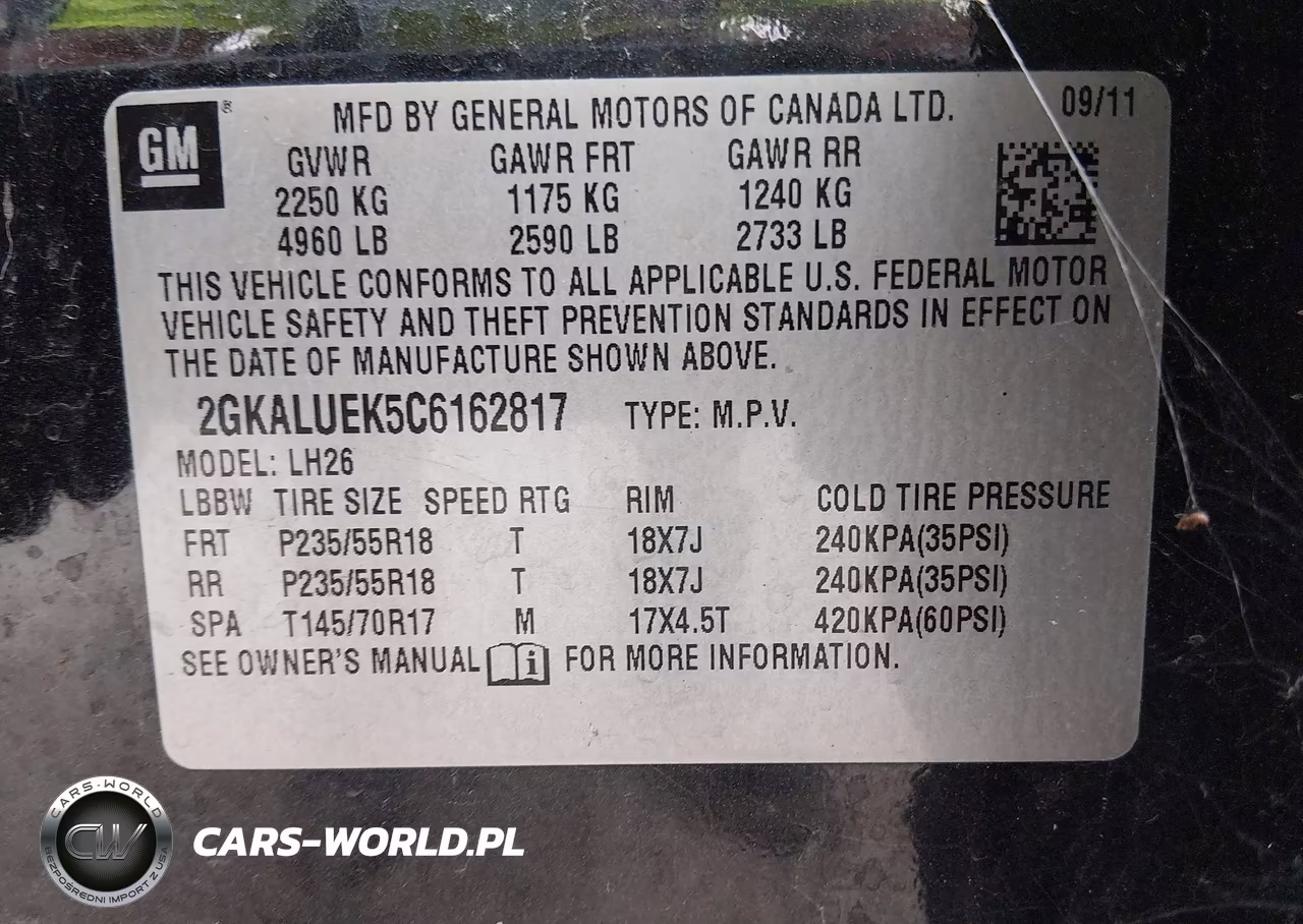 2012 GMC Terrain Slt-1 VIN:2GKALUEK5C6162817 - 9