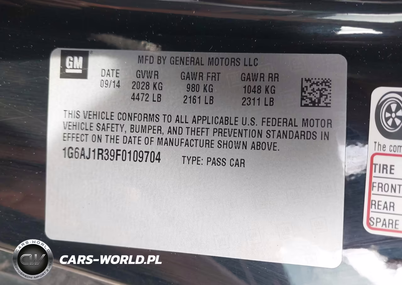 2015 Cadillac Ats Performance VIN:1G6AJ1R39F0109704 - 9