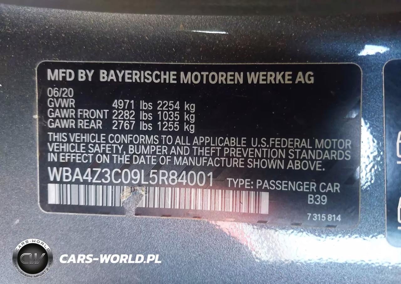 2020 BMW 430I xDrive VIN:WBA4Z3C09L5R84001 - 9