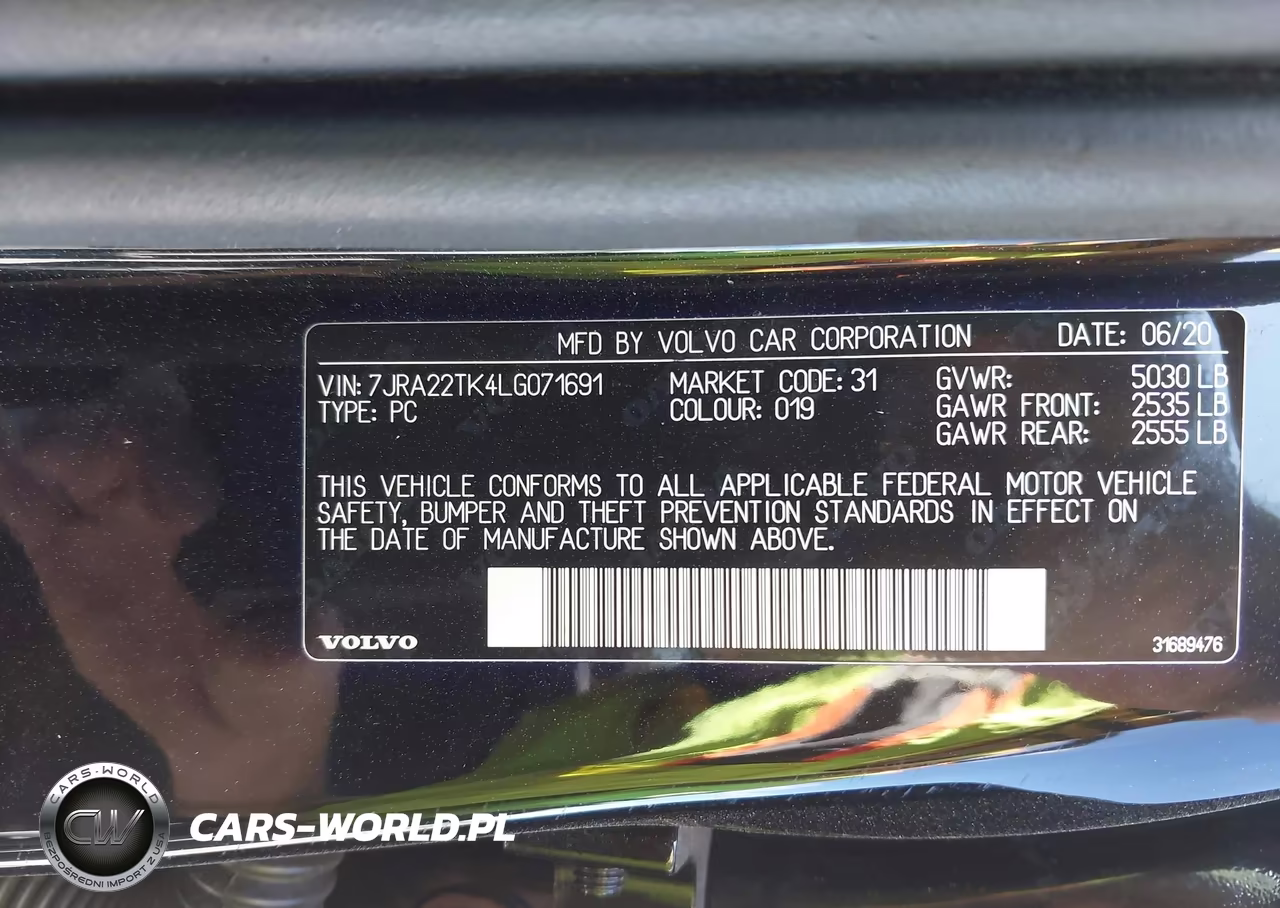 2020 Volvo S60 T6 Momentum VIN:7JRA22TK4LG071691 - 9
