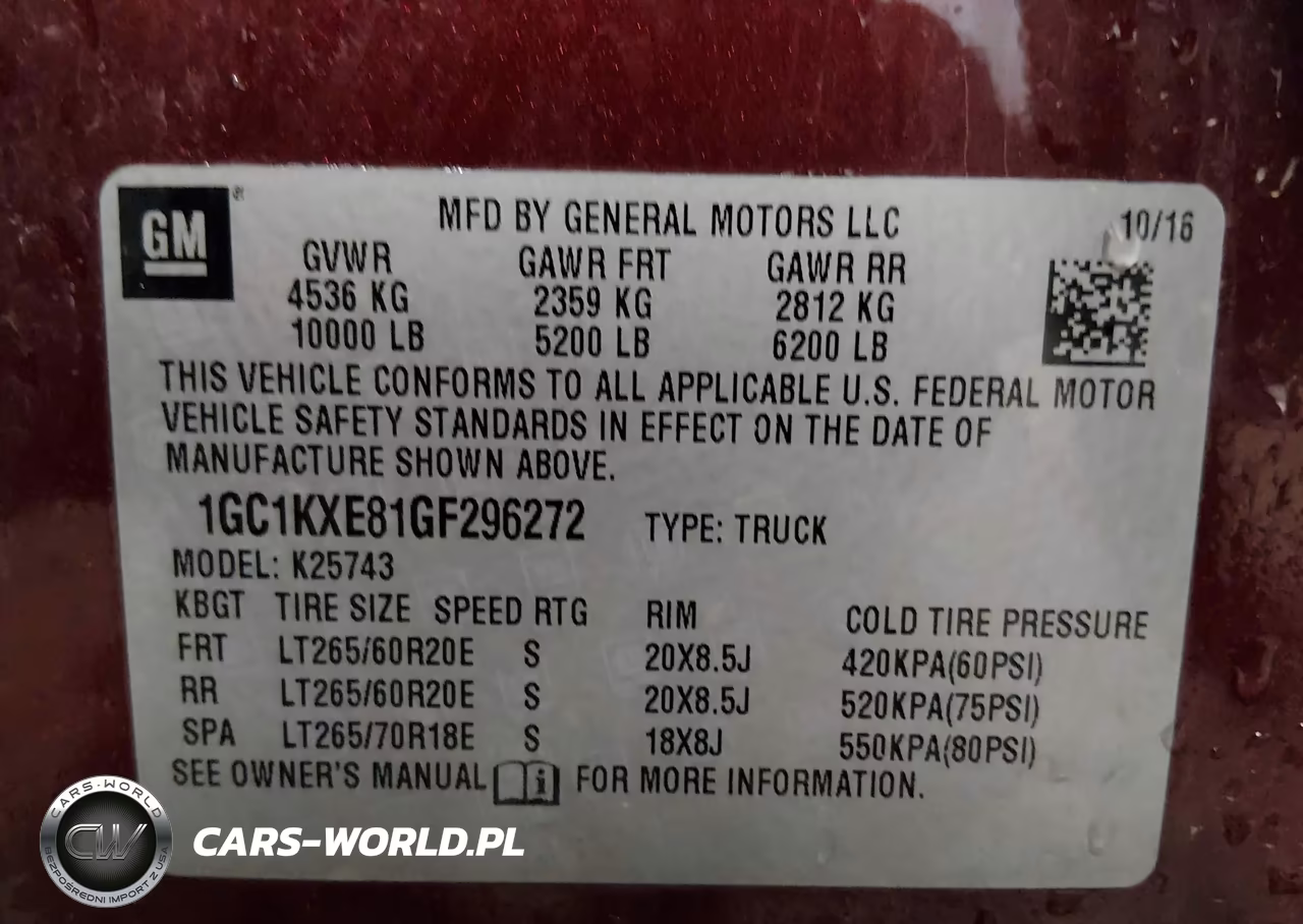 2016 Chevrolet Silverado 2500Hd High Country VIN:1GC1KXE81GF296272 - 9