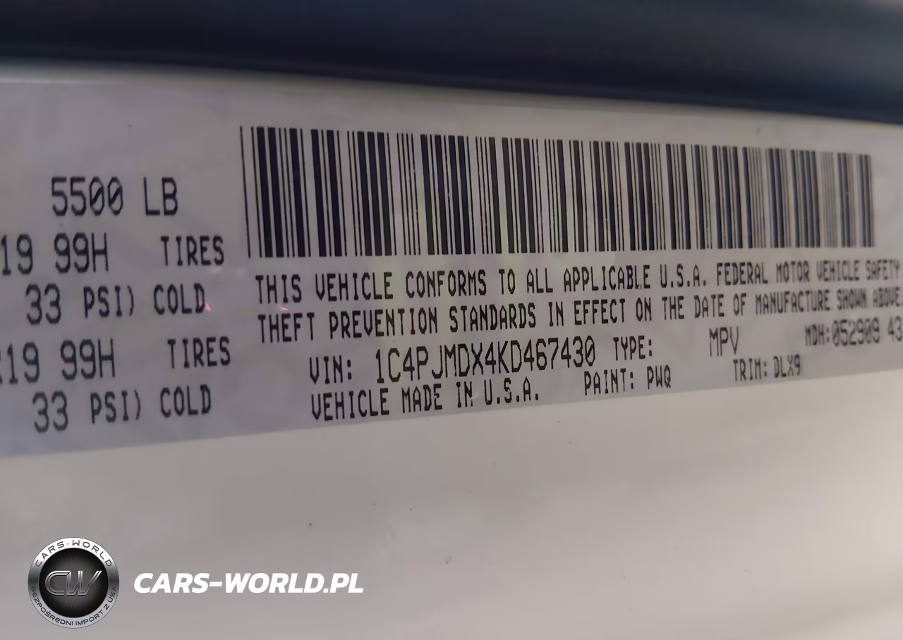 2019 Jeep Cherokee High Altitude 4X4 VIN:1C4PJMDX4KD467430 - 9