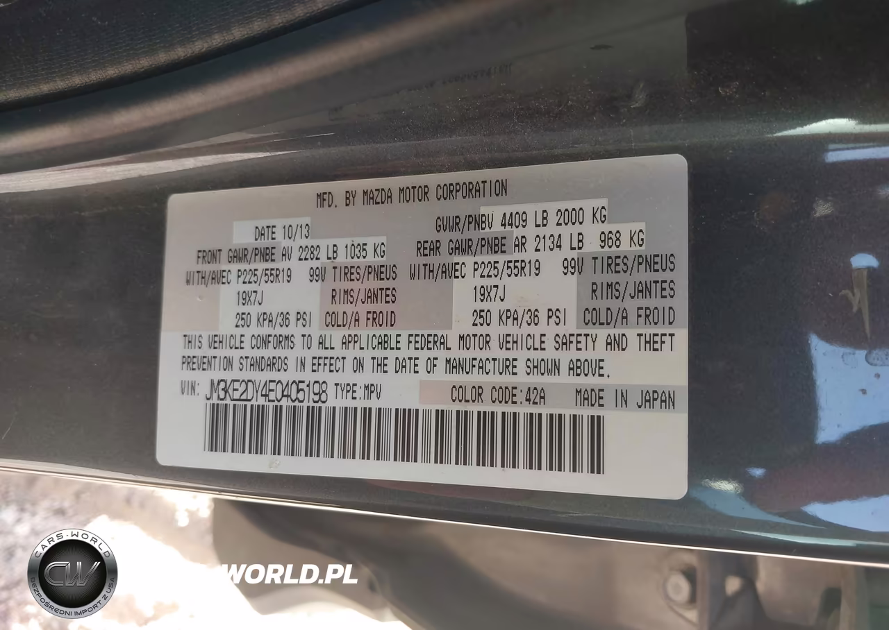 2014 Mazda Cx-5 Grand Touring VIN:JM3KE2DY4E0405198 - 9