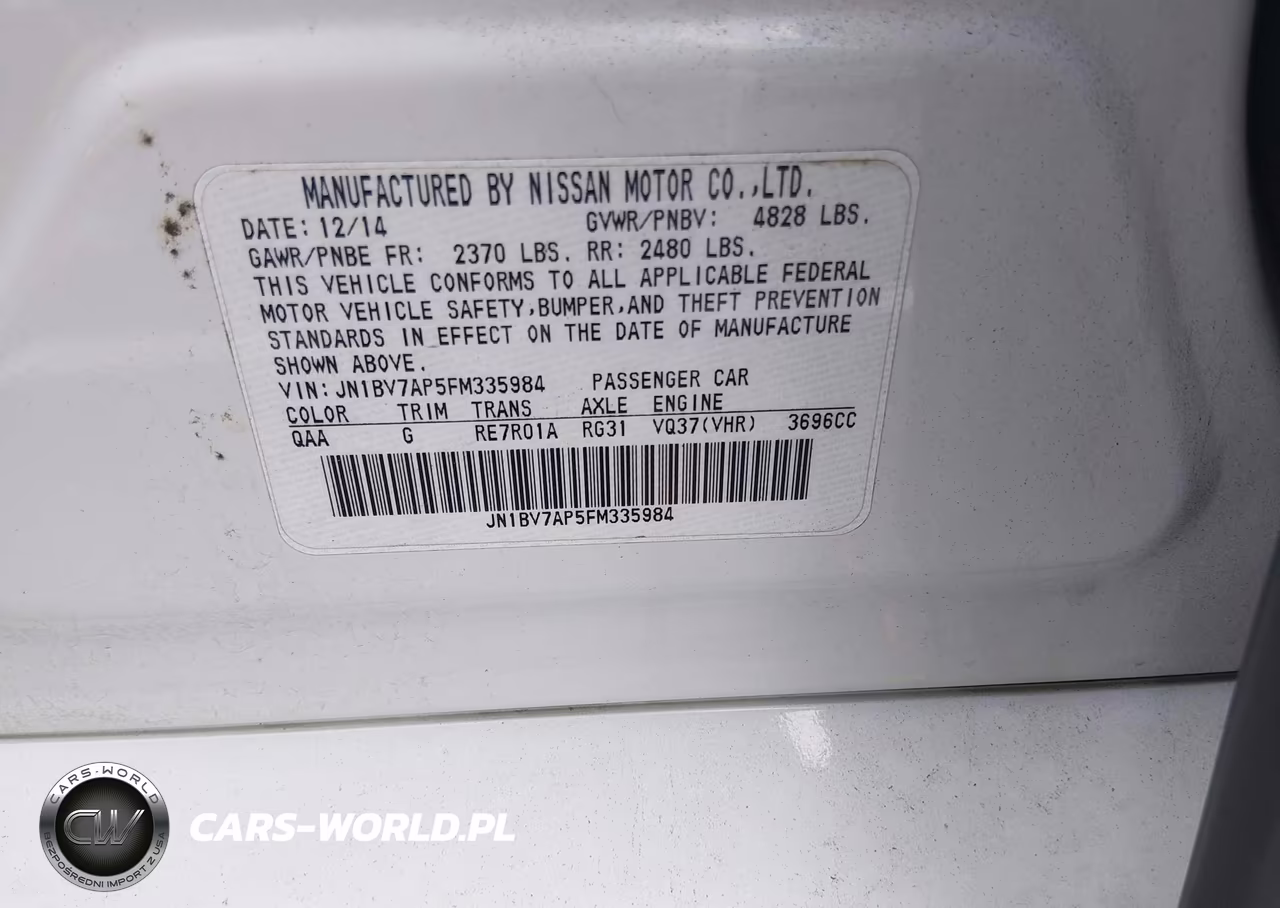 2015 Infiniti Q50 Premium VIN:JN1BV7AP5FM335984 - 9