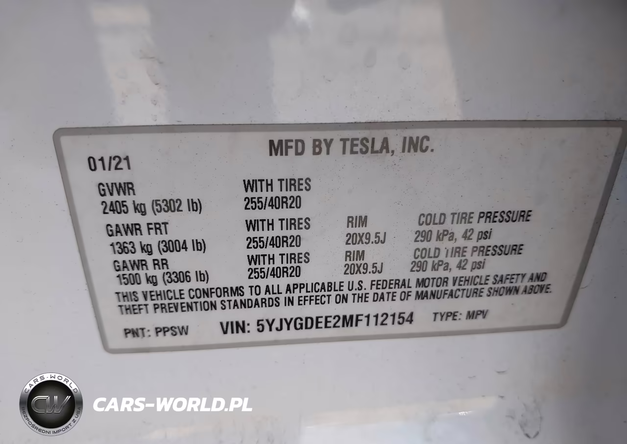 2021 Tesla Model Y Long Range Dual Motor All-Wheel Drive VIN:5YJYGDEE2MF112154 - 9
