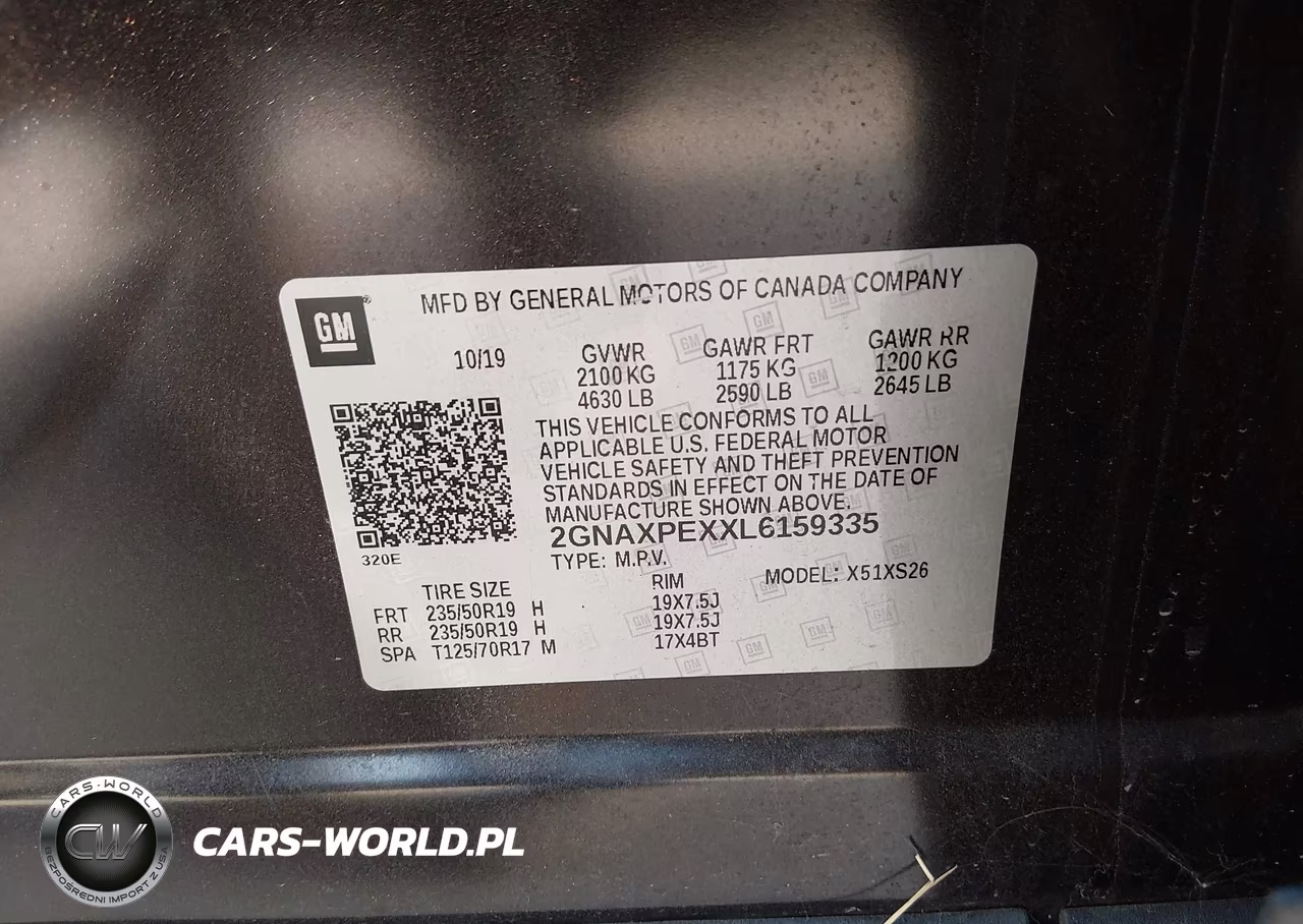 2020 Chevrolet Equinox Fwd Premier 2.0L Turbo VIN:2GNAXPEXXL6159335 - 9