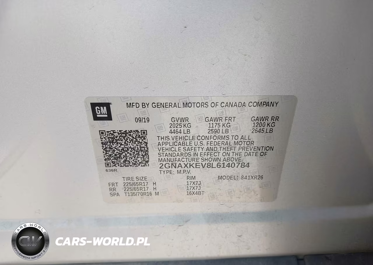 2020 Chevrolet Equinox Fwd Lt 1.5L Turbo VIN:2GNAXKEV8L6140784 - 9