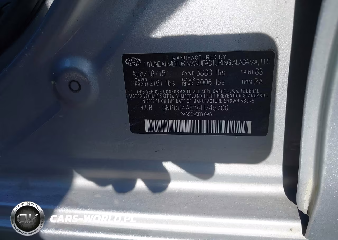 2016 Hyundai Elantra Se VIN:5NPDH4AE3GH745706 - 9