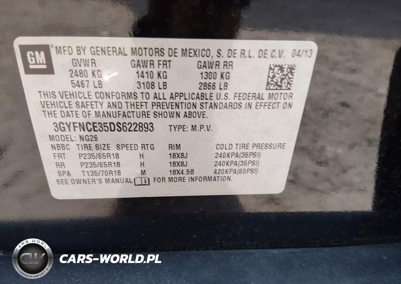 2013 Cadillac Srx Luxury Collection VIN:3GYFNCE35DS622893 - 9