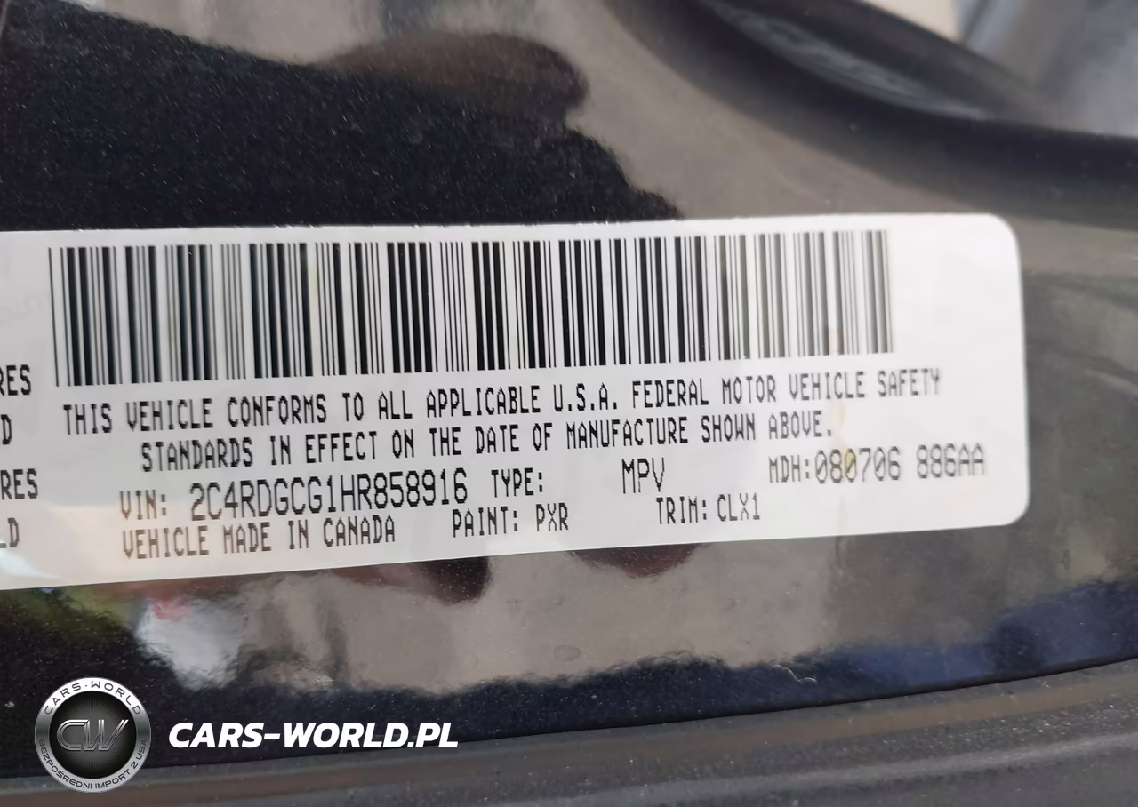 2017 Dodge Grand Caravan Sxt VIN:2C4RDGCG1HR858916 - 9