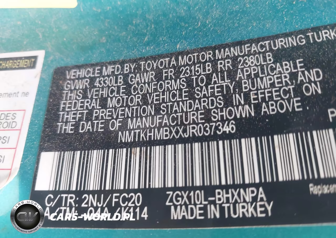 2018 Toyota C-Hr Xle Premium VIN:NMTKHMBXXJR037346 - 9