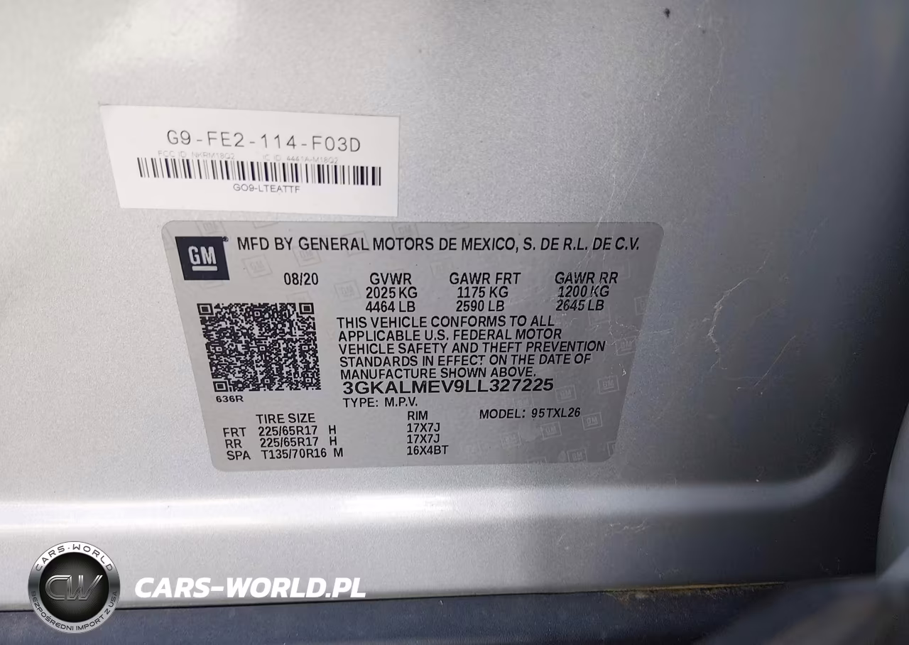 2020 GMC Terrain Fwd Sle VIN:3GKALMEV9LL327225 - 9