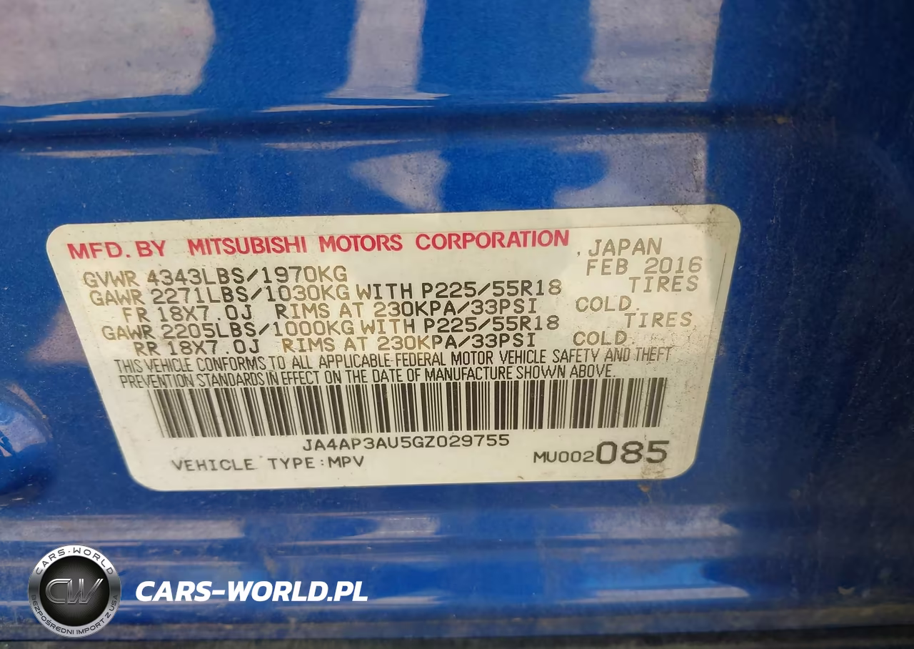 2016 Mitsubishi Outlander Sport 2.0 Es VIN:JA4AP3AU5GZ029755 - 9