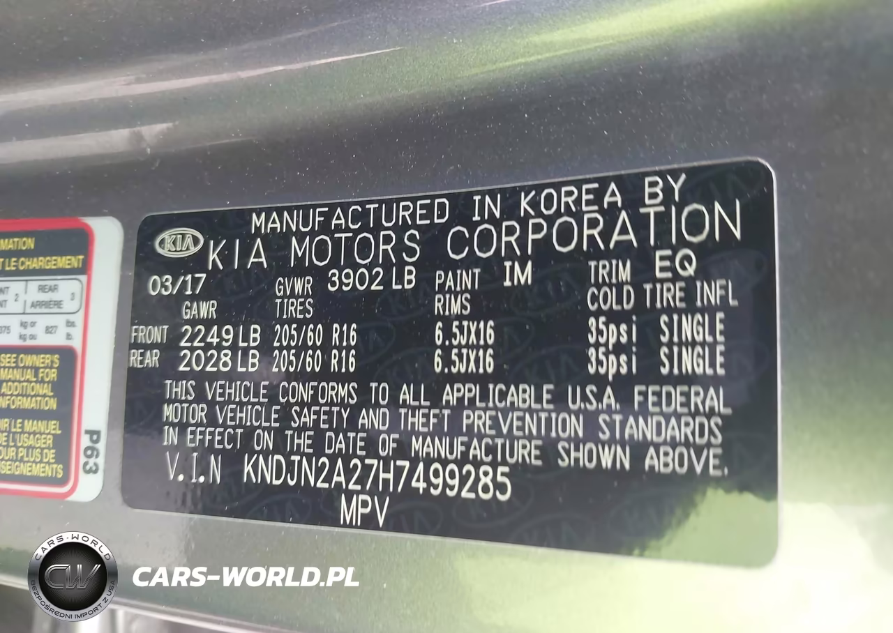 2017 Kia Soul VIN:KNDJN2A27H7499285 - 9