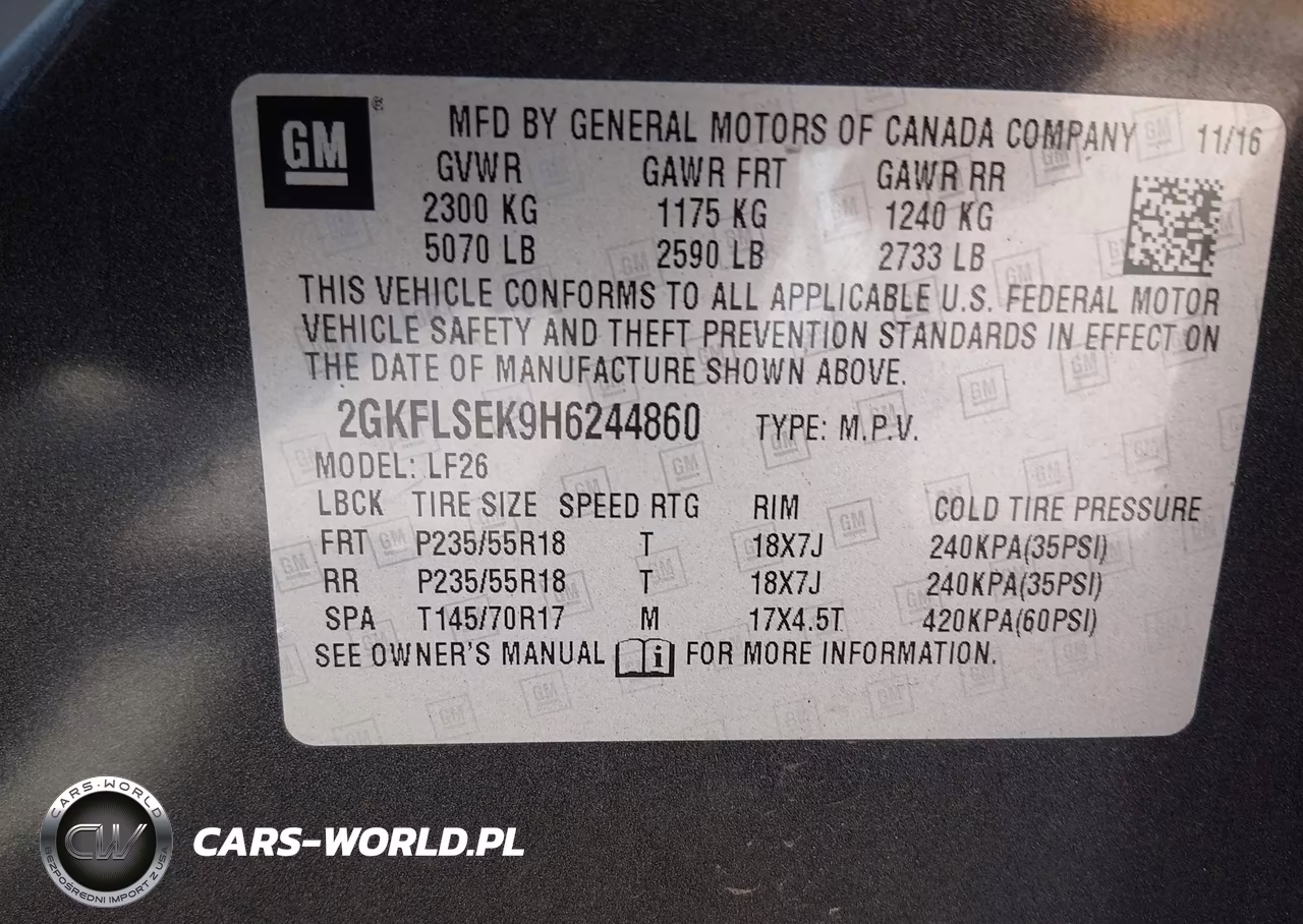 2017 GMC Terrain Sle-1 VIN:2GKFLSEK9H6244860 - 9