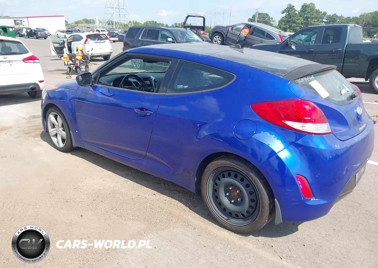 2014 Hyundai Veloster Base W-Black VIN:KMHTC6AD9EU218250 - 3