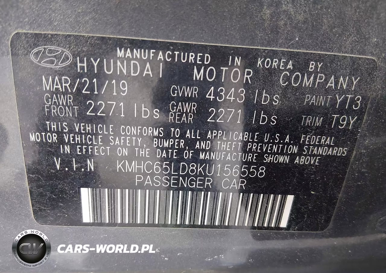 2019 Hyundai Ioniq Plug-In Hybrid VIN:KMHC65LD8KU156558 - 9