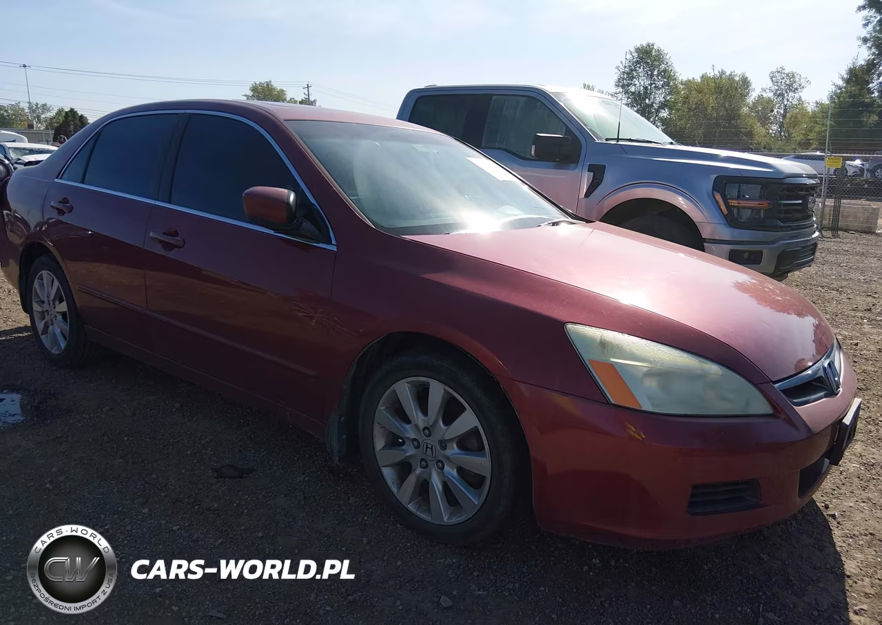 2007 Honda Accord 3.0 Ex VIN:1HGCM66577A048186 - 1