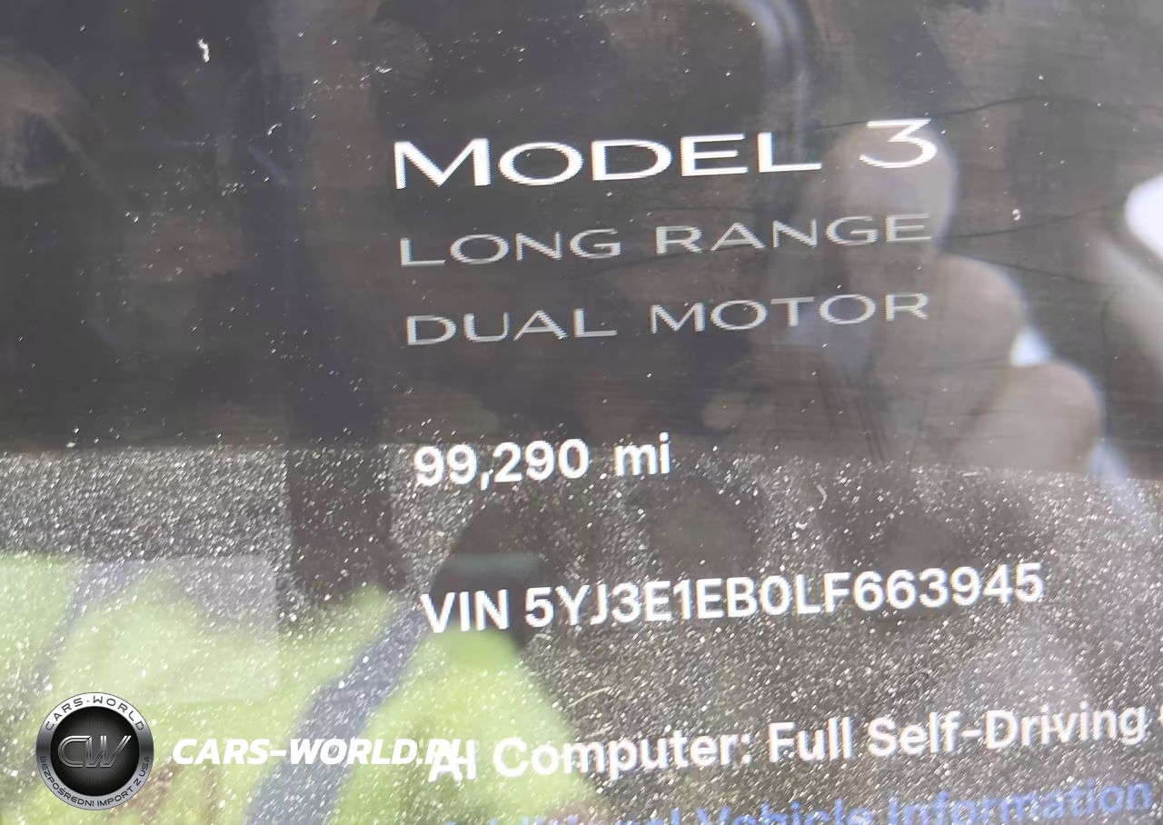 2020 Tesla Model 3 Long Range Dual Motor All-Wheel Drive VIN:5YJ3E1EB0LF663945 - 15