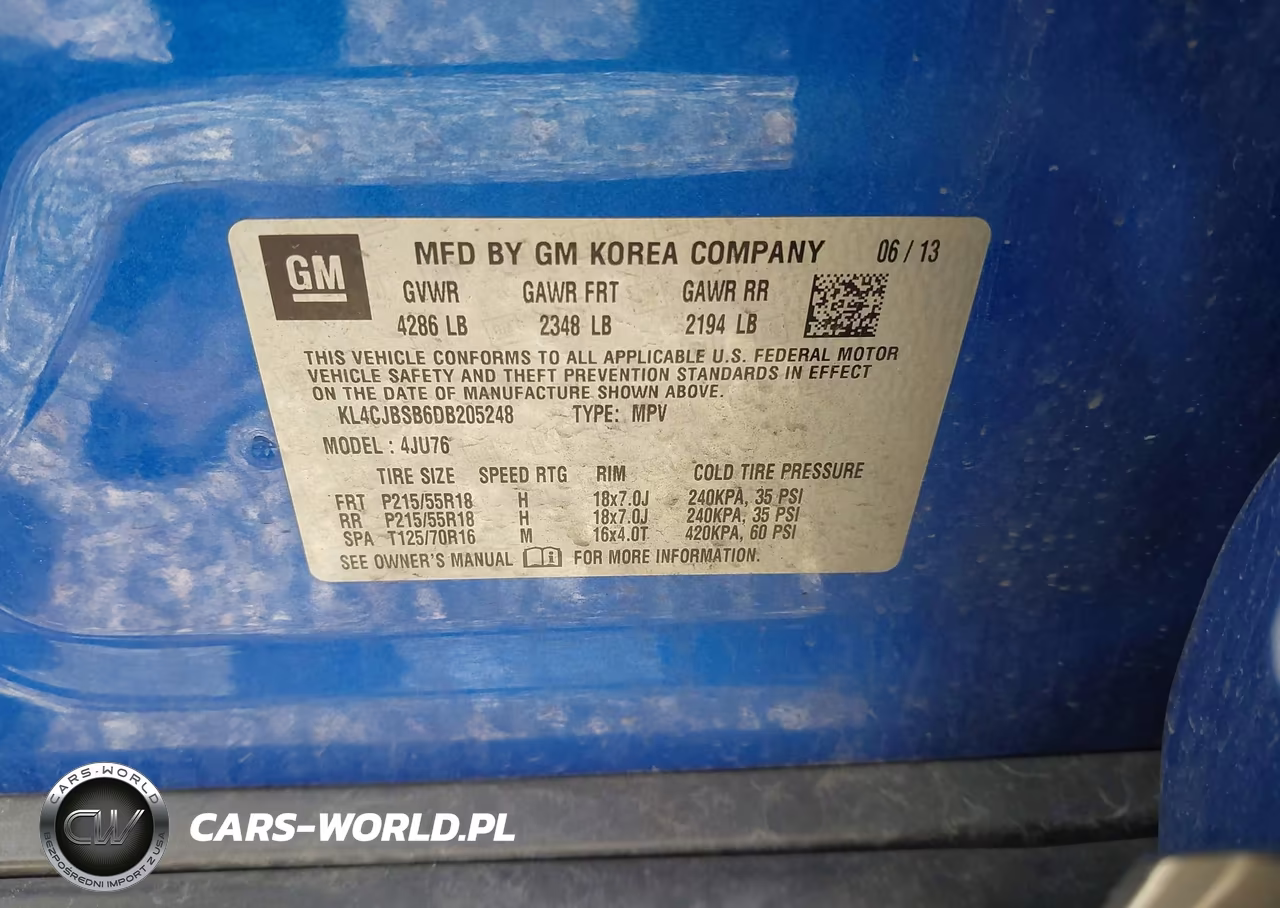 2013 Buick Encore Convenience VIN:KL4CJBSB6DB205248 - 9