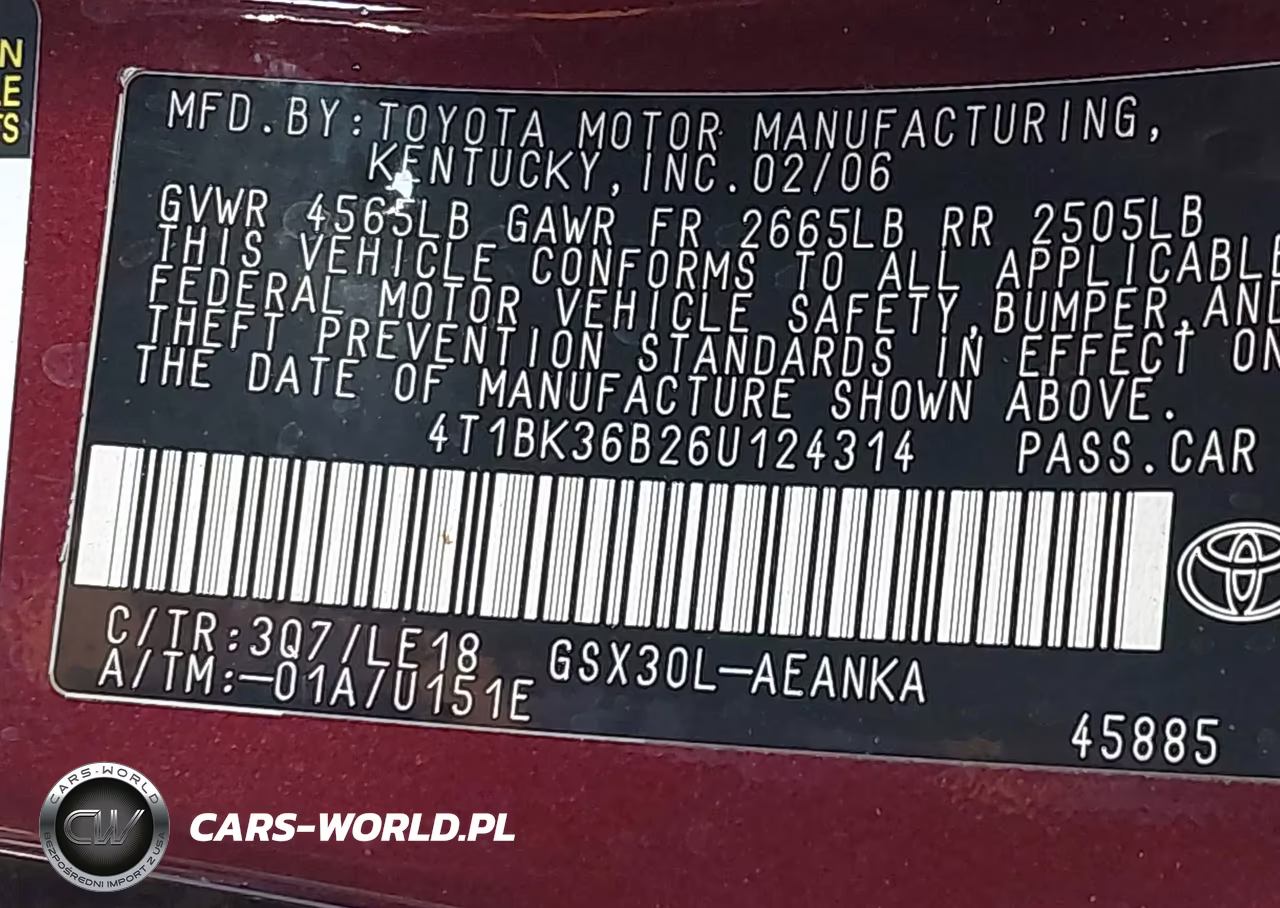 2006 Toyota Avalon Touring VIN:4T1BK36B26U124314 - 9