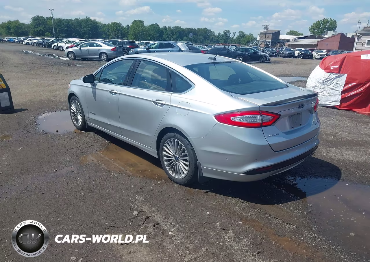2014 Ford Fusion Hybrid Titanium VIN:3FA6P0RU9ER161326 - 3
