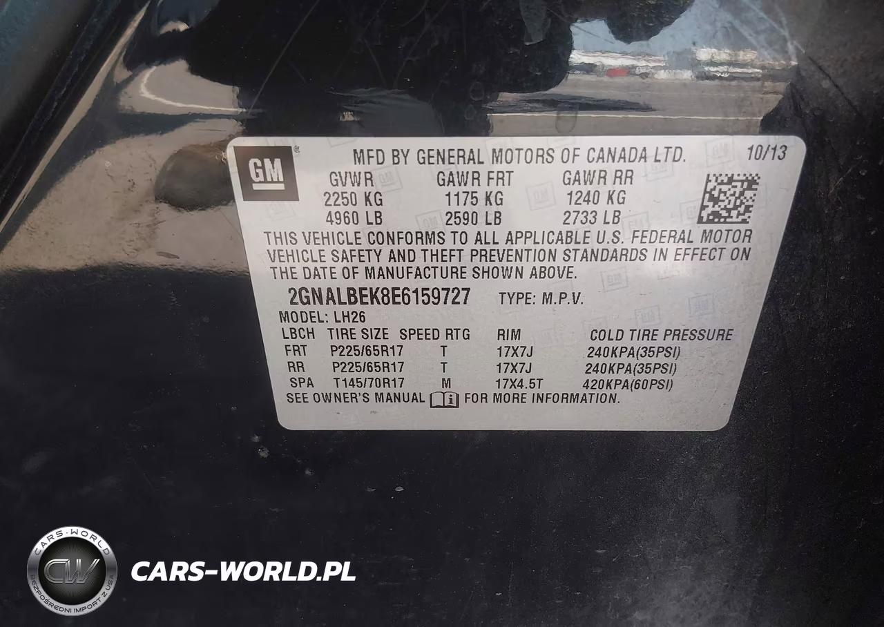 2014 Chevrolet Equinox Lt VIN:2GNALBEK8E6159727 - 9