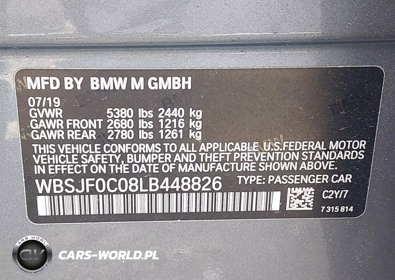 2020 BMW M5 Competition VIN:WBSJF0C08LB448826 - 9