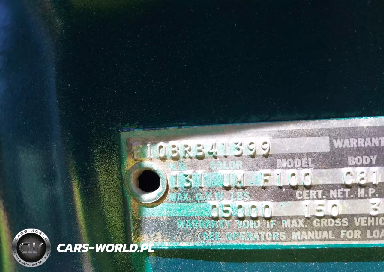 1967 Ford F100 VIN:000000F10BRB41399 - 9