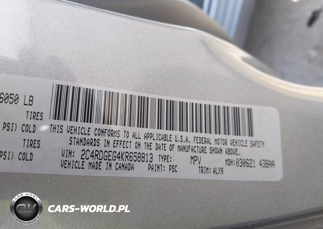 2019 Dodge Grand Caravan Gt VIN:2C4RDGEG4KR658813 - 9