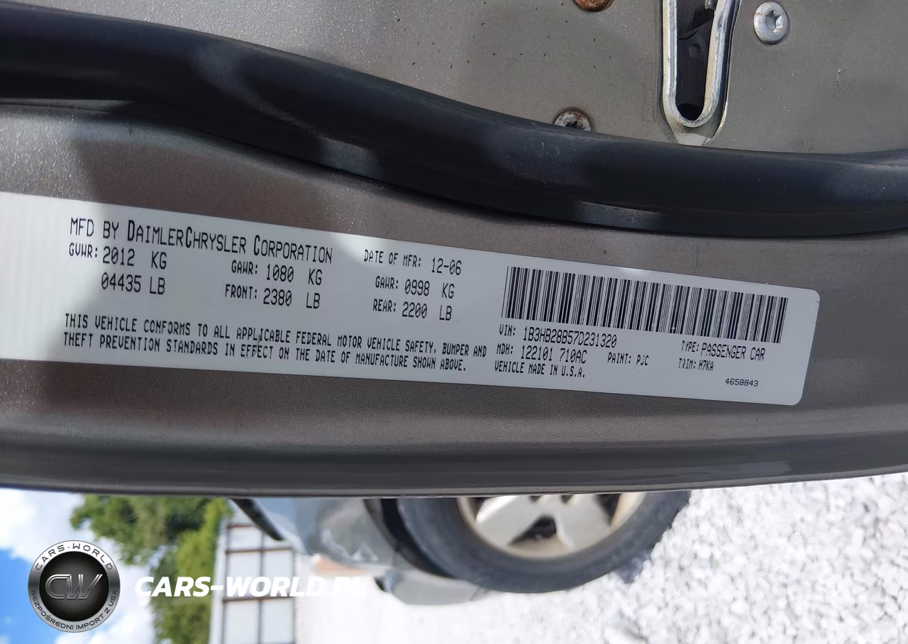 2007 Dodge Caliber VIN:1B3HB28B57D231320 - 9