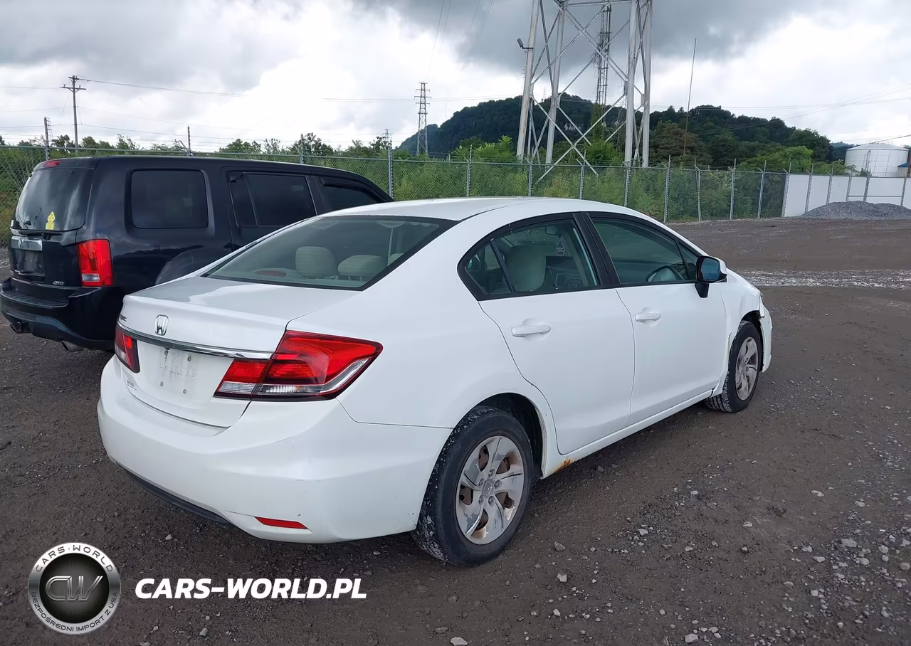 2013 Honda Civic Lx VIN:19XFB2F57DE066285 - 4