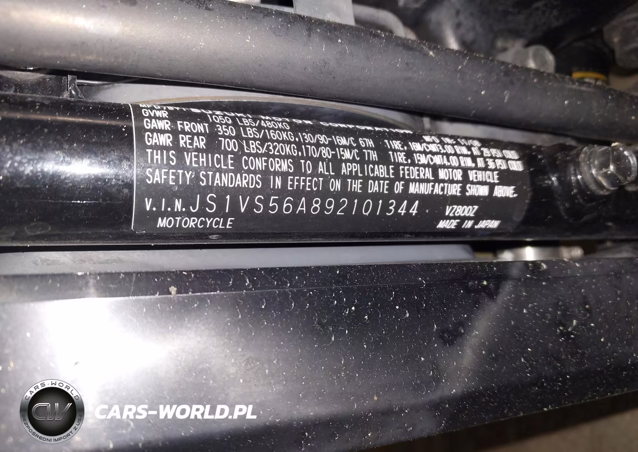 2009 Suzuki Vz800 VIN:JS1VS56A892101344 - 10