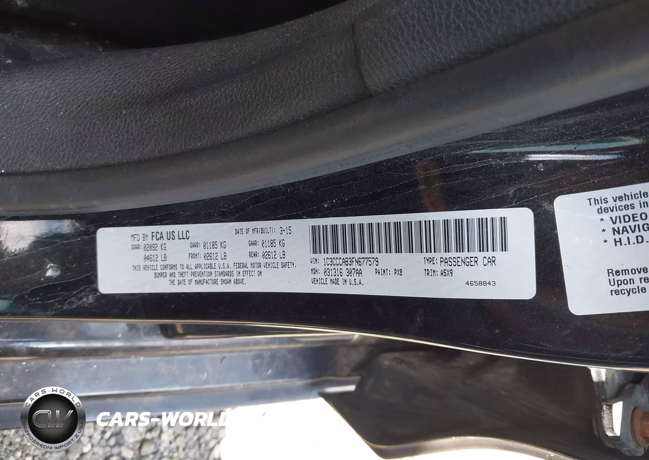 2015 Chrysler 200 Limited VIN:1C3CCCAB3FN677579 - 9