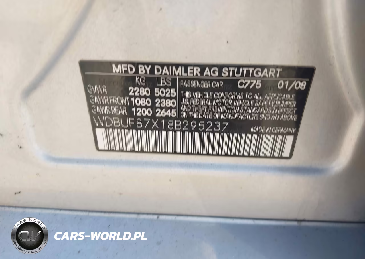2008 Mercedes-Benz E 350 4Matic VIN:WDBUF87X18B295237 - 9