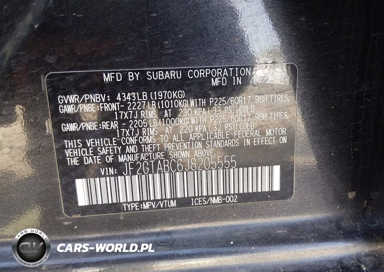 2018 Subaru Crosstrek 2.0I Premium VIN:JF2GTABC6J8205555 - 9