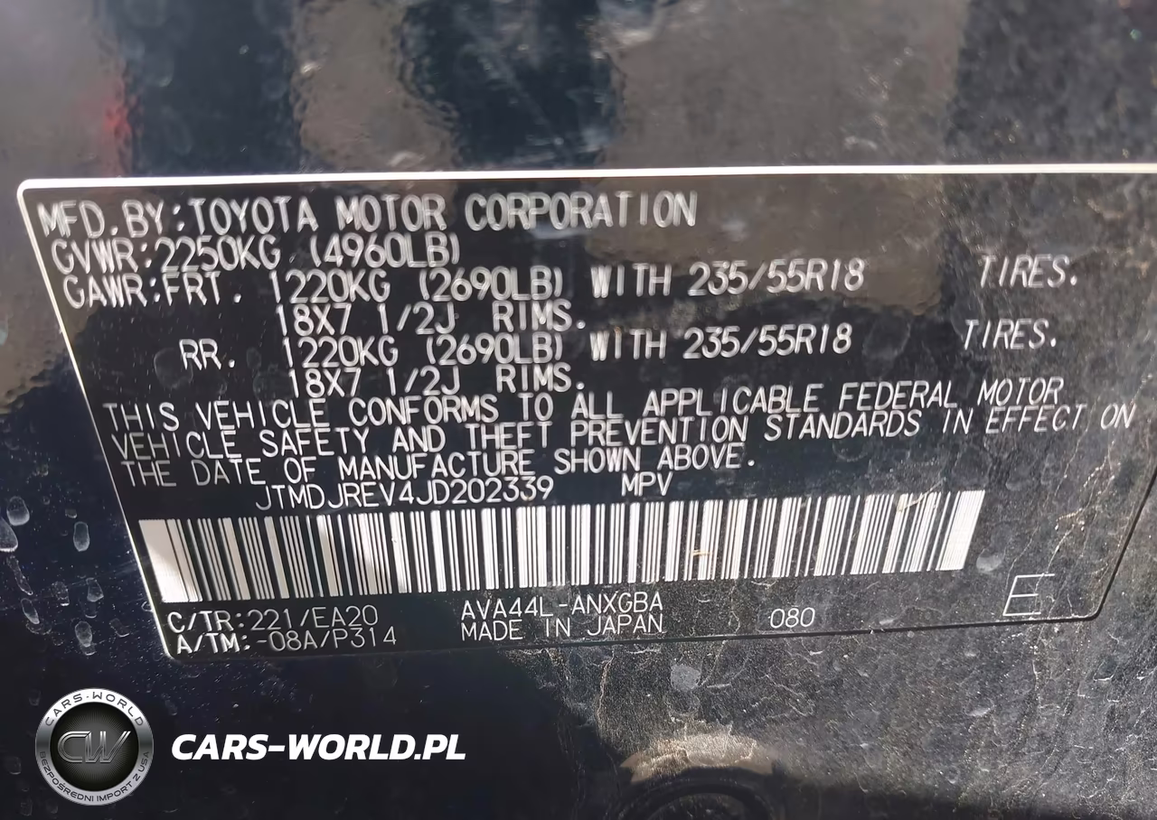 2018 Toyota Rav4 Hybrid Limited VIN:JTMDJREV4JD202339 - 9
