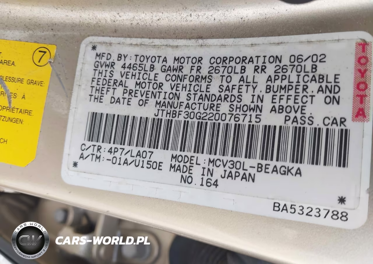 2002 Lexus Es 300 VIN:JTHBF30G220076715 - 9