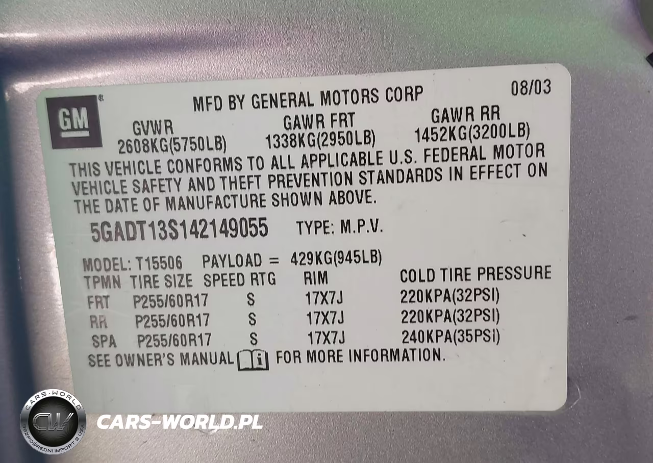 2004 Buick Rainier Cxl Plus VIN:5GADT13S142149055 - 9