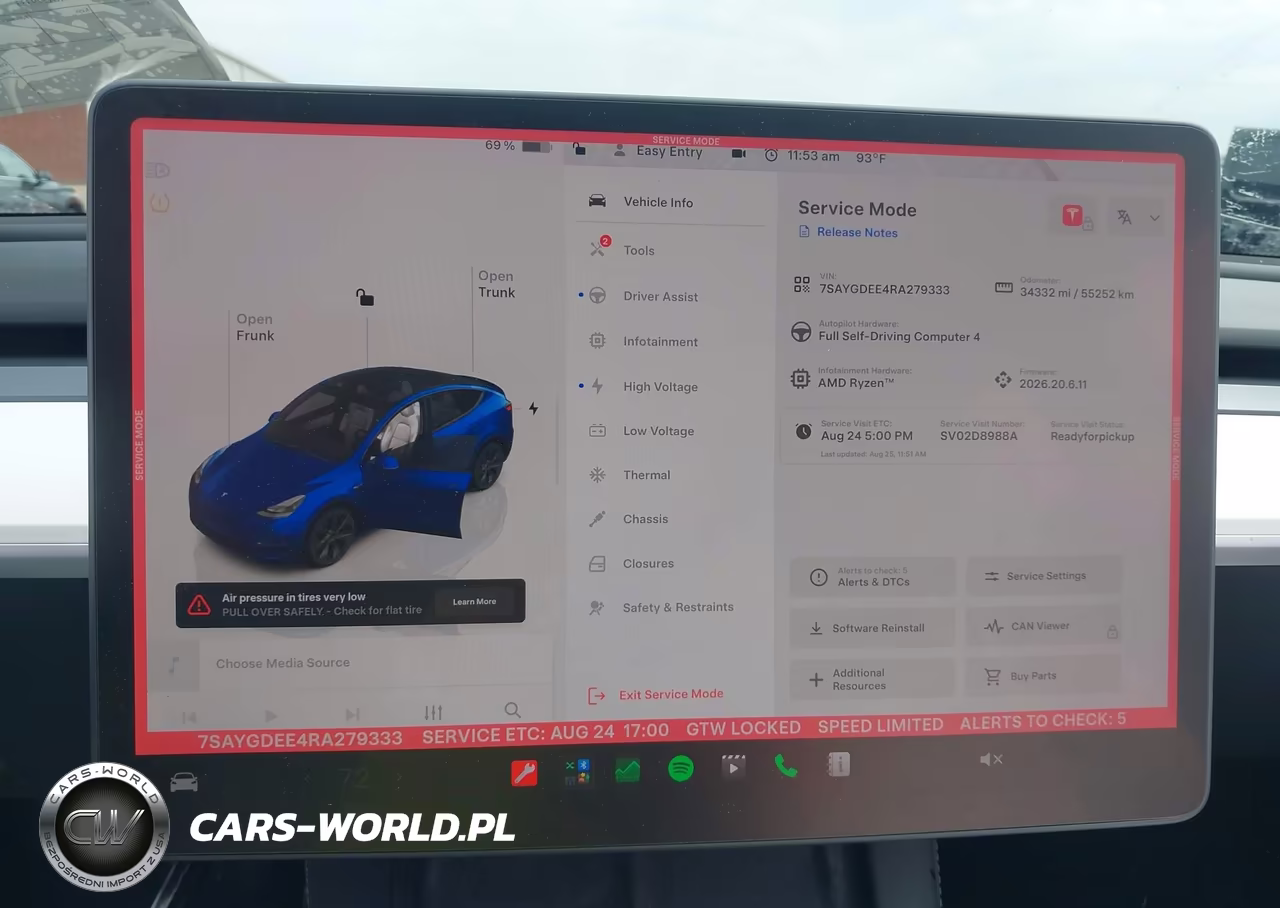 2024 Tesla Model Y Long Range Dual Motor All-Wheel Drive VIN:7SAYGDEE4RA279333 - 7