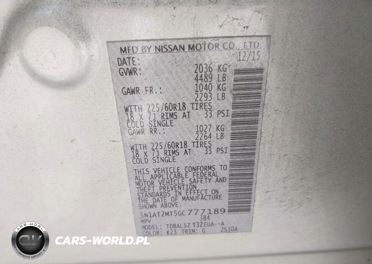 2016 Nissan Rogue Sl VIN:5N1AT2MT5GC777189 - 9