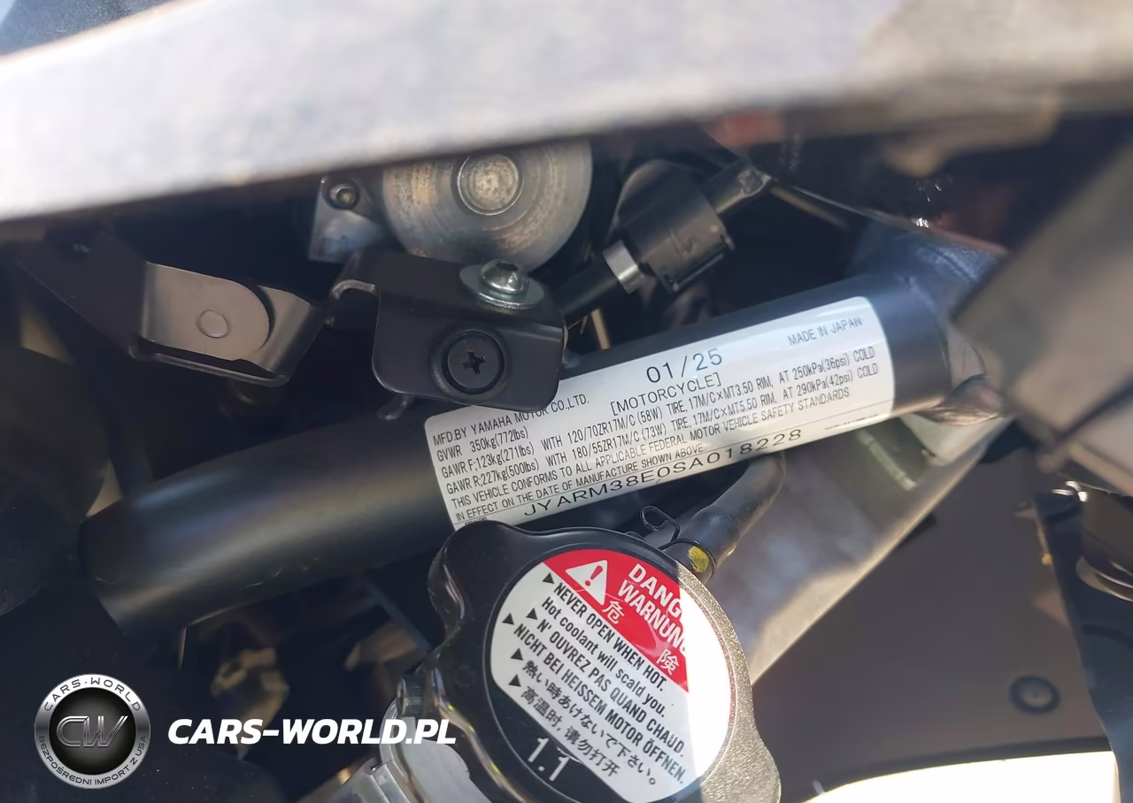 2025 Yamaha Yzfr7 VIN:JYARM38E0SA018228 - 10