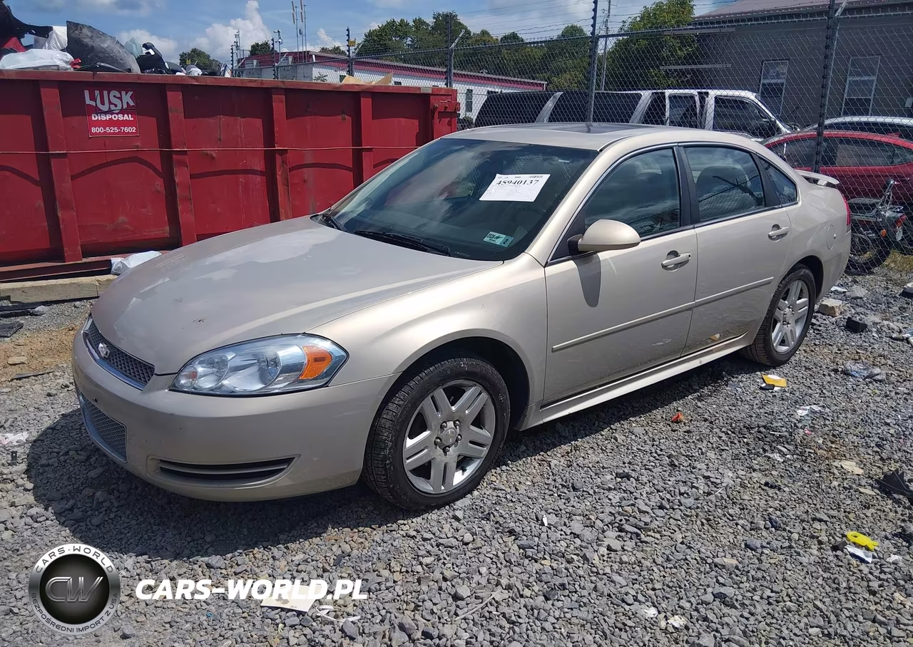2012 Chevrolet Impala Lt VIN:2G1WG5E34C1274535 - 2
