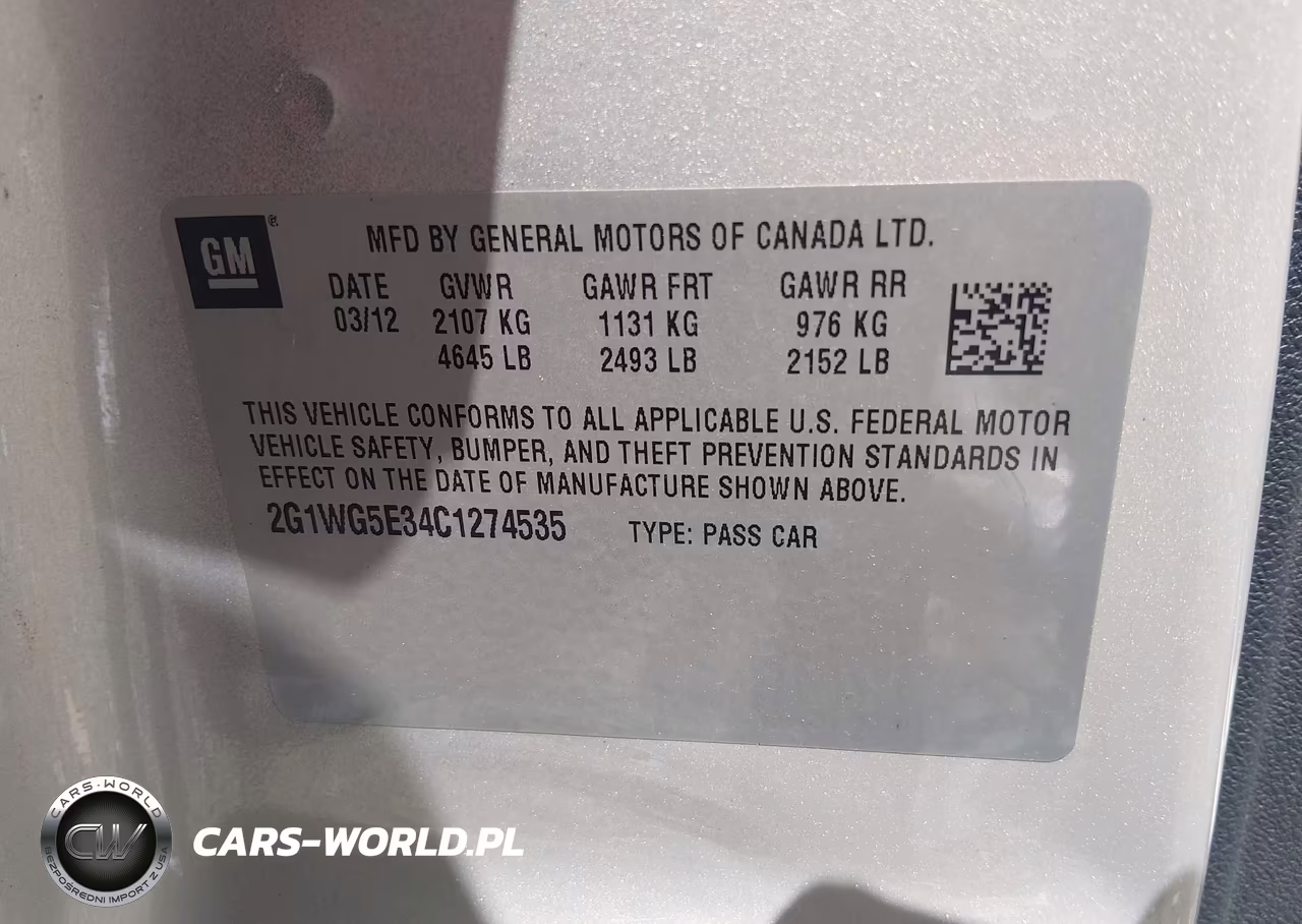 2012 Chevrolet Impala Lt VIN:2G1WG5E34C1274535 - 9