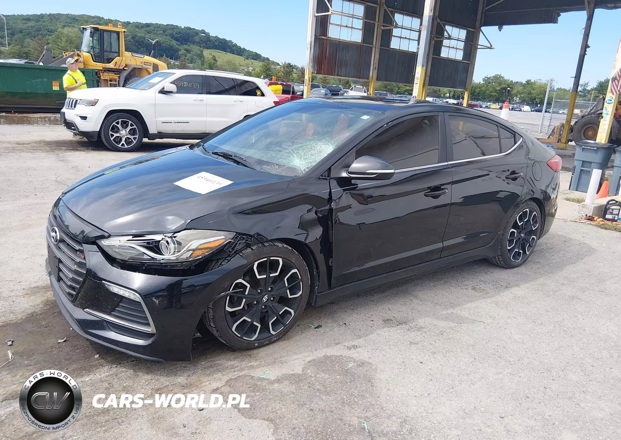 2018 Hyundai Elantra Sport VIN:KMHD04LB1JU535351 - 2