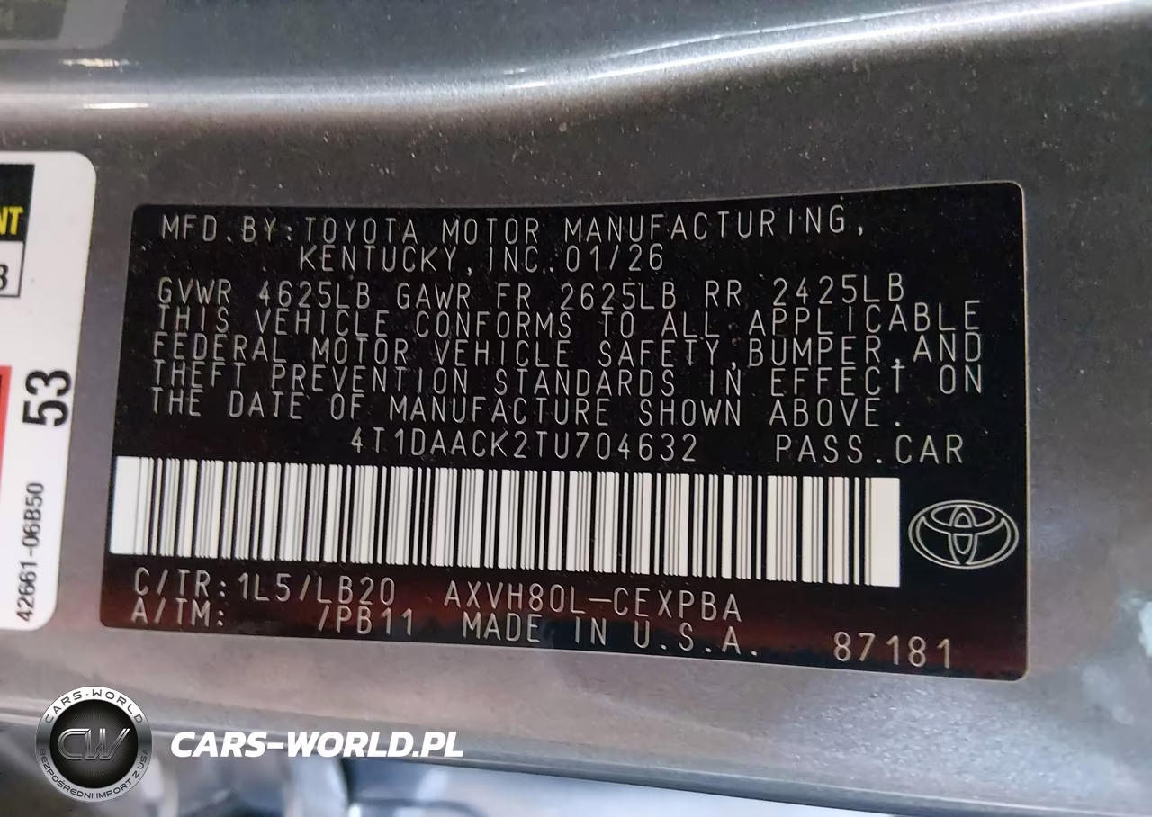 2026 Toyota Camry Xse VIN:4T1DAACK2TU704632 - 9