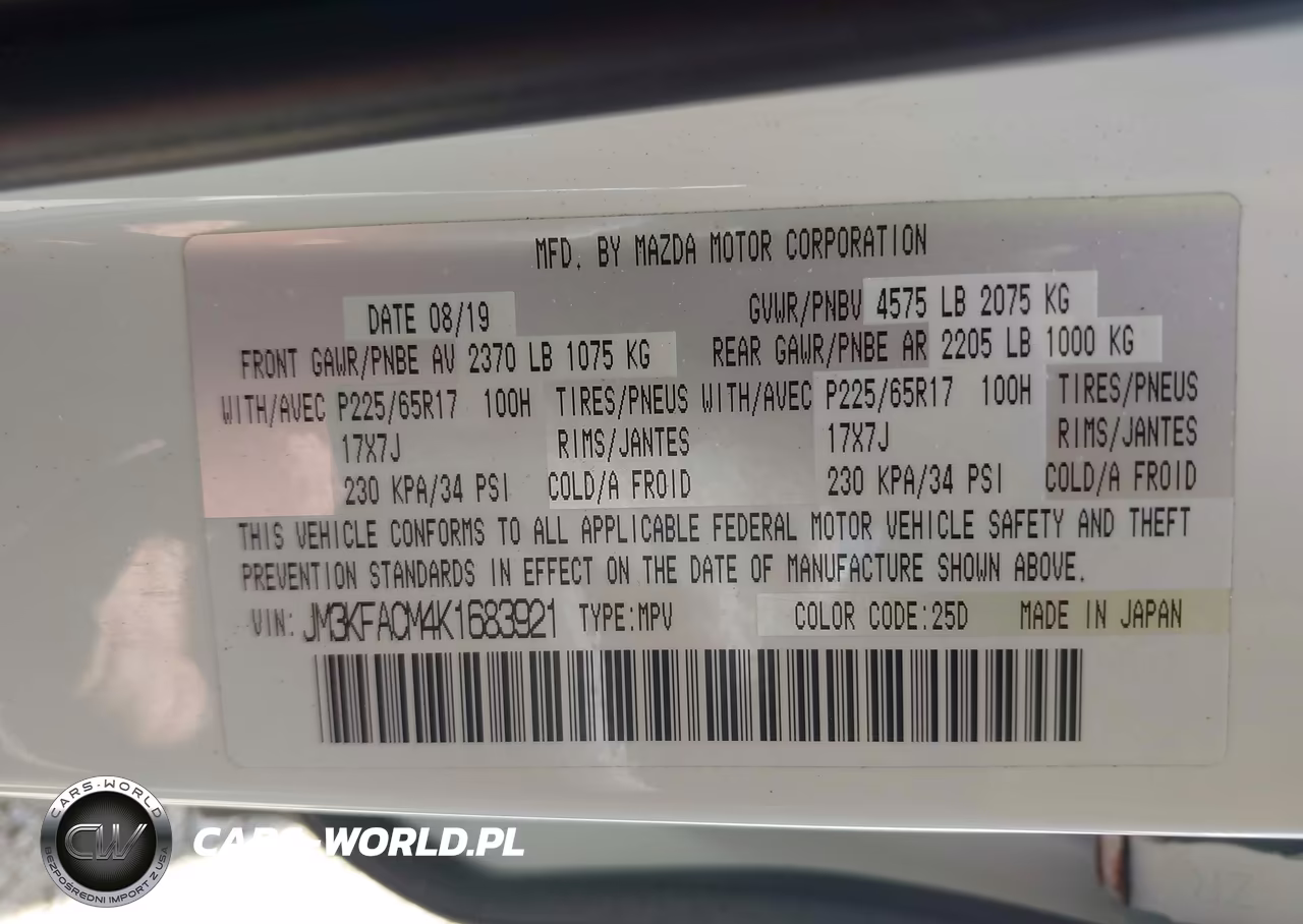 2019 Mazda Cx-5 Touring VIN:JM3KFACM4K1683921 - 9